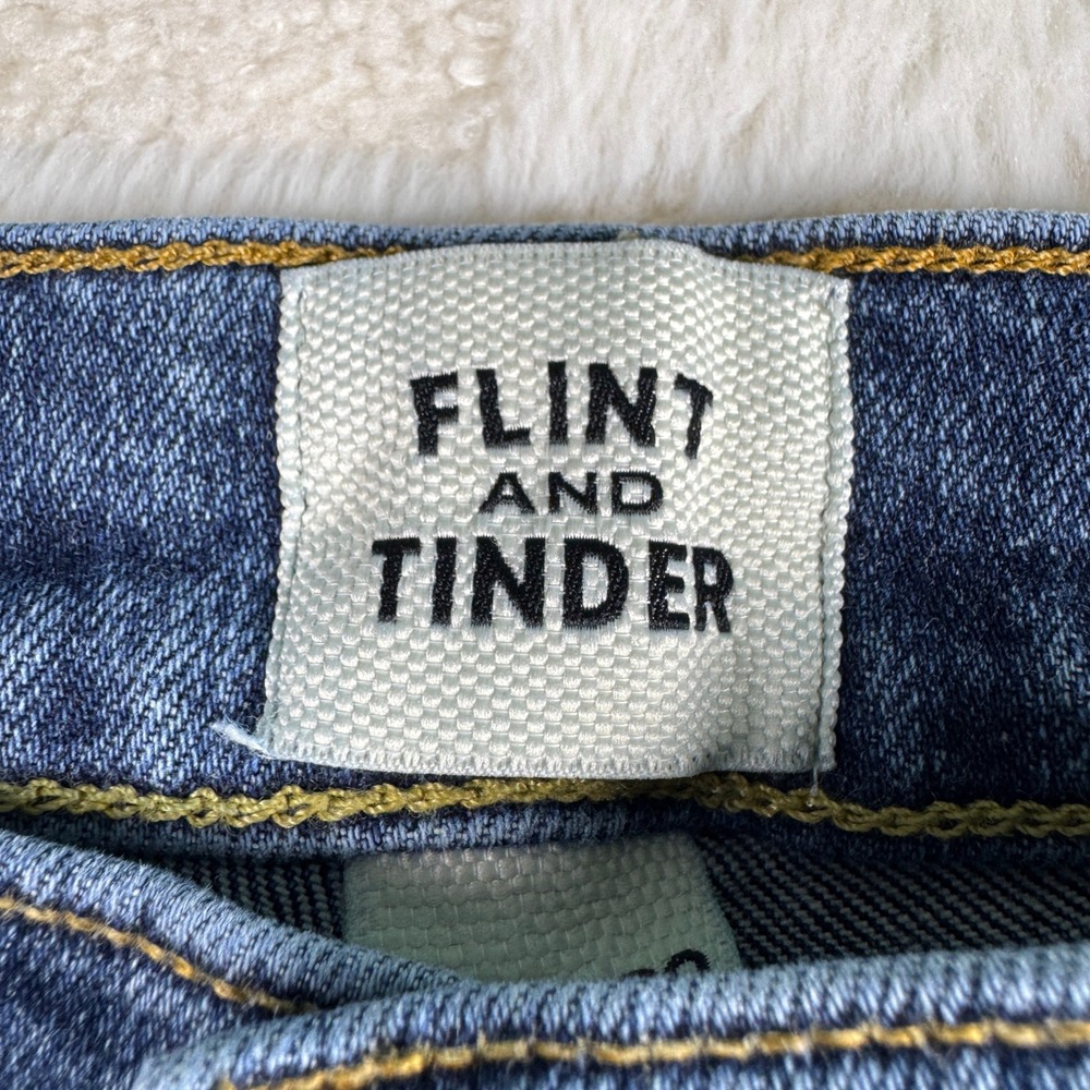 Flint and Tinder Straight Fit Jeans Mens Blue Denim Casual Everyday 28X30 - Picture 7 of 11